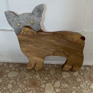 Anthropologie French Bulldog Cutting Board